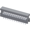 2.54mm*2.54mm(.100"*.100")Slim In-Line Connector For 1.27mm(.050") Center Flat Cable